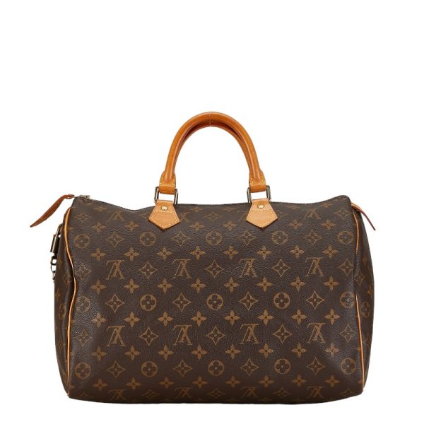 230 55036 3 Louis Vuitton Monogram Speedy 35 Handbag M41524 Brown