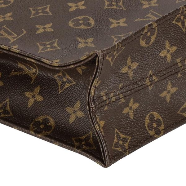 23009 6 Louis Vuitton Old Sac Plat Monogram Tote Bag Brown