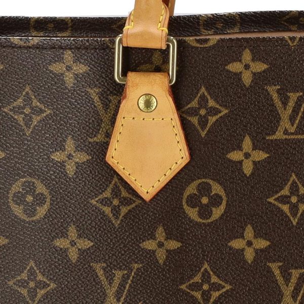 23009 7 Louis Vuitton Old Sac Plat Monogram Tote Bag Brown