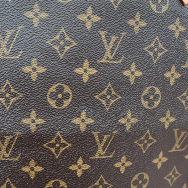 23009 8 Louis Vuitton Old Sac Plat Monogram Tote Bag Brown