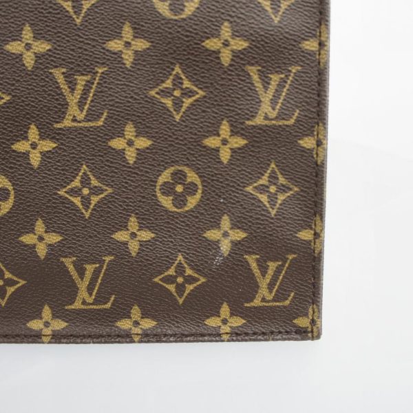 23009 9 Louis Vuitton Old Sac Plat Monogram Tote Bag Brown