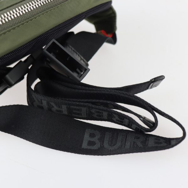 2301023002007 6 Burberry Cannon Nylon Waist Bag Green