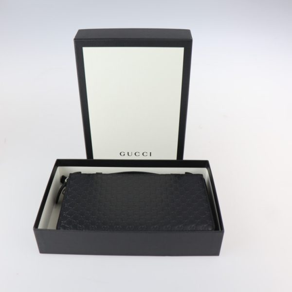 2301033002014 10 Gucci Travel Document Case Micro Bag Black