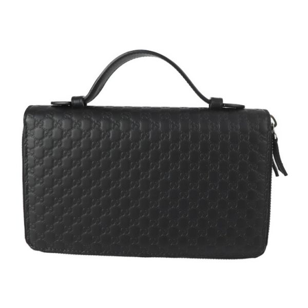 2301033002014 3 Gucci Travel Document Case Micro Bag Black