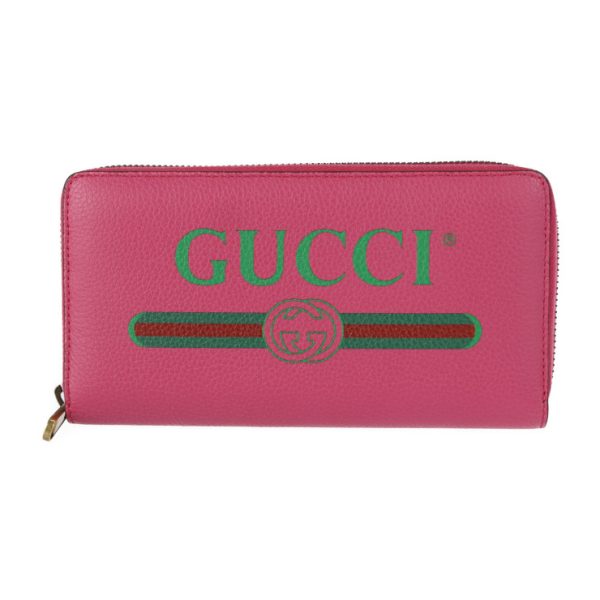 2301053007005 1 Gucci Long Wallet Leather Pink Gold Hardware