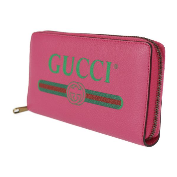 2301053007005 2 Gucci Long Wallet Leather Pink Gold Hardware