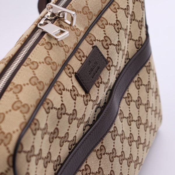 2301061001005 6 Gucci Shoulder Bag GG Canvas Leather Beige Brown