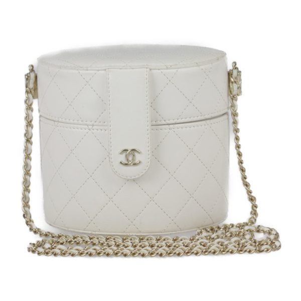 2301063007007 1 Chanel Matelasse Shoulder Bag White Vanity