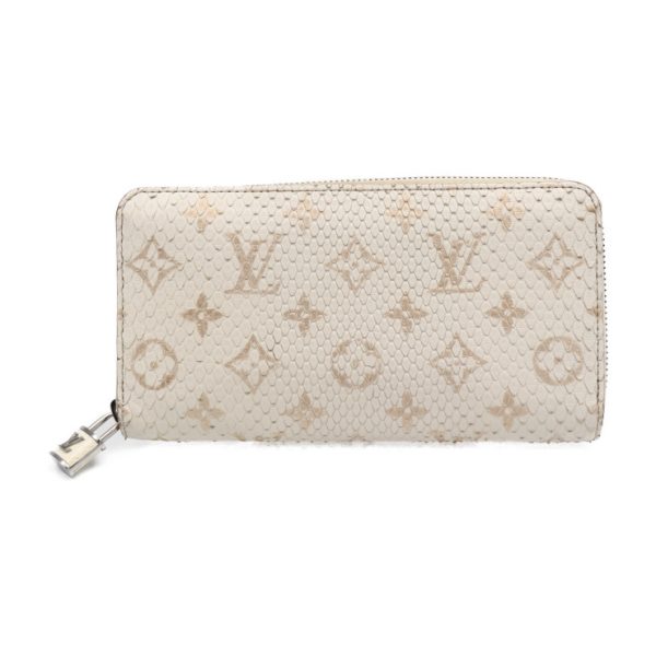 2301063007013 1 Louis Vuitton Zippy Long Wallet Python White