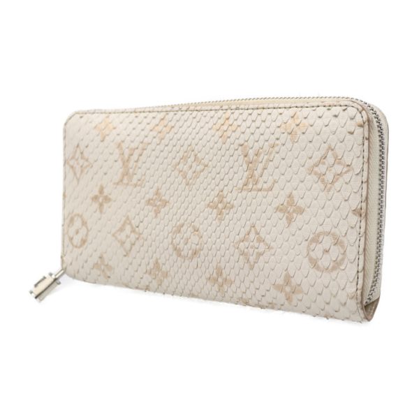 2301063007013 2 Louis Vuitton Zippy Long Wallet Python White