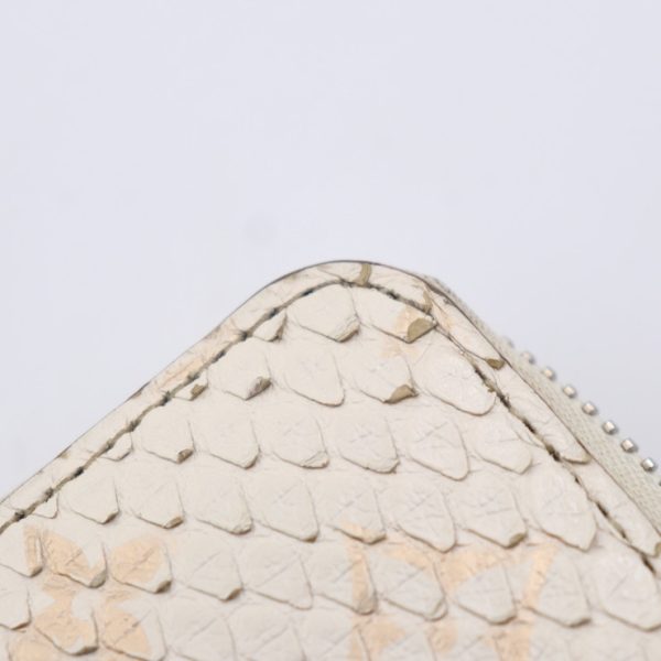 2301063007013 6 Louis Vuitton Zippy Long Wallet Python White