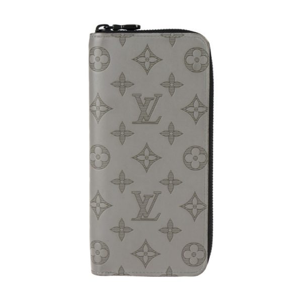 2301063007024 1 Louis Vuitton Zippy Wallet Vertical Gray Black