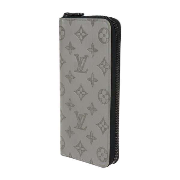 2301063007024 2 Louis Vuitton Zippy Wallet Vertical Gray Black