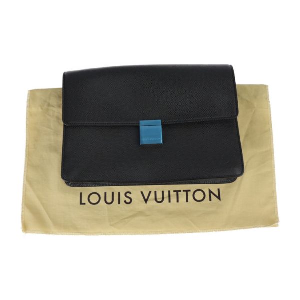 2301063007032 10 Louis Vuitton Selenga Clutch Bag Ardoise Black