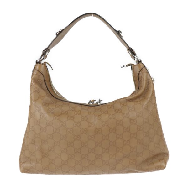 2301063007041 3 Gucci Guccisima Handbag Leather Brown Horsebit