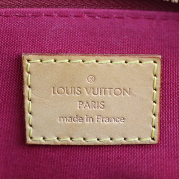 2301113007004 8 Louis Vuitton Alma BB Monogram Vernis Handbag Red