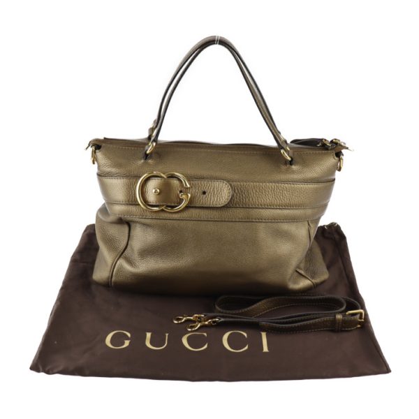 2301113007011 10 Gucci Handbag GG Shoulder Bronze Gold Hardware