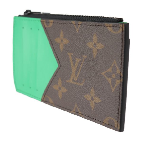 2303123008003 2 Louis Vuitton Coin Card Holder Brown Green Black