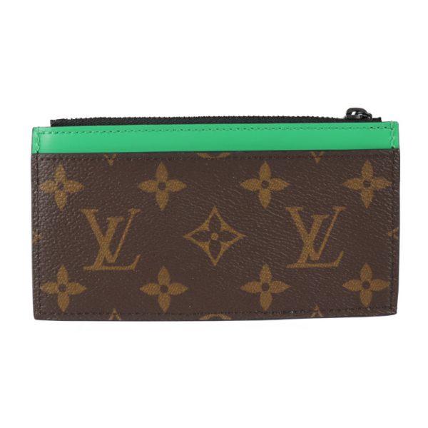 2303123008003 3 Louis Vuitton Coin Card Holder Brown Green Black