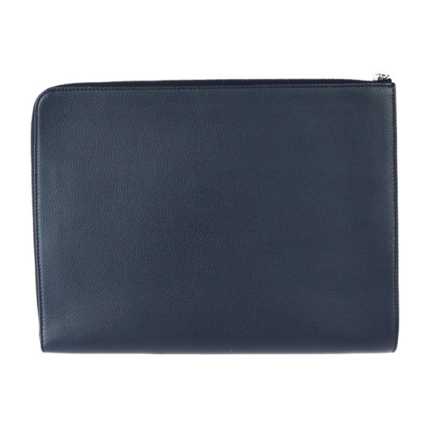 2303123008012 3 Dior Homme Atelier Leather Clutch Bag Navy