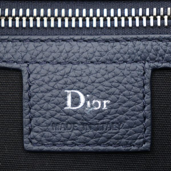 2303123008012 7 Dior Homme Atelier Leather Clutch Bag Navy