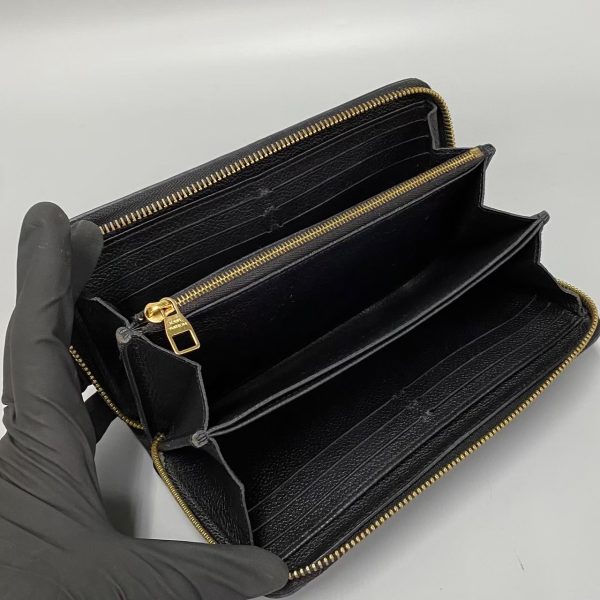 230318rvk 20301 6 Louis Vuitton Zippy Wallet Monogram Empreinte Leather Long Wallet Black