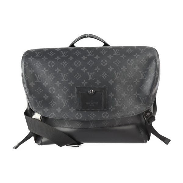 2304023008033 1 Louis Vuitton Voyage MM Shoulder Bag Black Gray