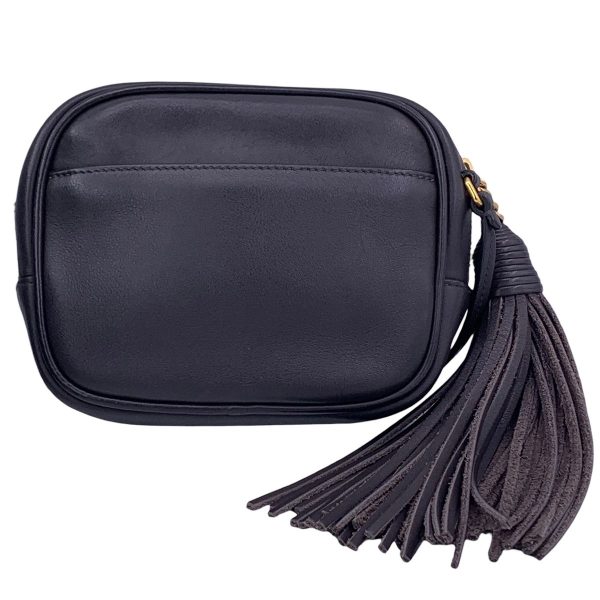 23040773 03 Saint Laurent Tassel Blogger Bag Gray