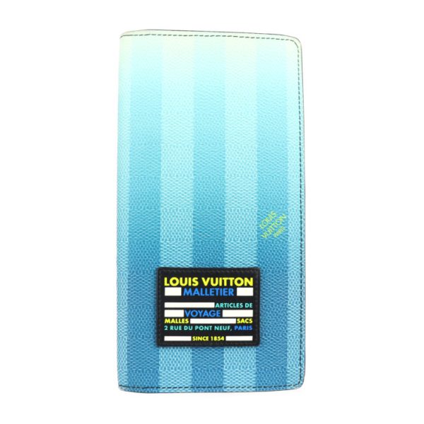 2304093007005 1 Louis Vuitton Braza Stripe Bifold Wallet Blue