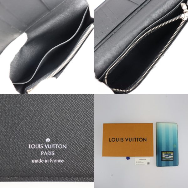 2304093007005 8 Louis Vuitton Braza Stripe Bifold Wallet Blue