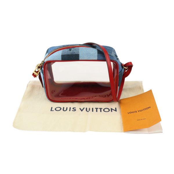 2304123007024 10 Louis Vuitton Beach Pouch Shoulder Bag Blue Red