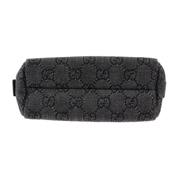 2304123007029 4 Gucci Pouch Canvas Leather Black Makeup Pouch