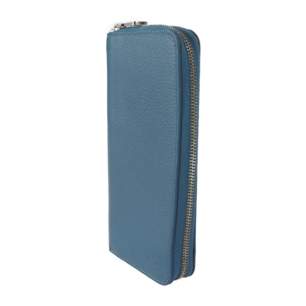 2305031002001 2 Louis Vuitton Zippy Vertical Long Wallet Blue