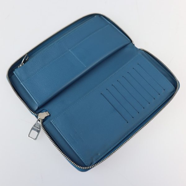 2305031002001 6 Louis Vuitton Zippy Vertical Long Wallet Blue