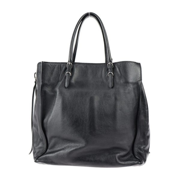 2305063007056 3 Balenciaga Paper Calf Leather Tote Bag Black