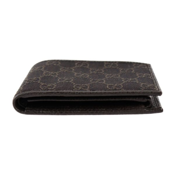 2305063007061 4 Gucci Bifold Wallet GG Canvas Leather Dark Brown