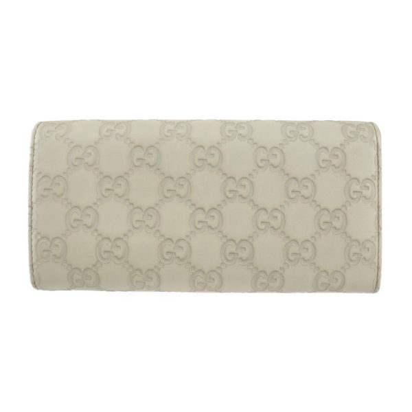 2305103007035 3 Gucci Guccisima Long Wallet Leather Gray White