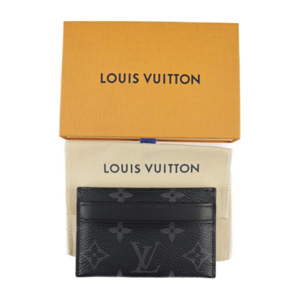 2305113008017 8 Louis Vuitton Porto Carte Double Case Black Gray