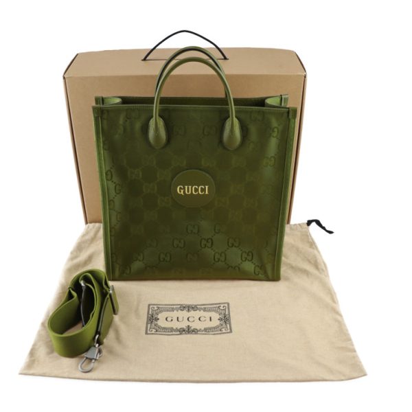 2305113008033 8 Gucci Off The Grid Medium Tote Bag GG Forest Green