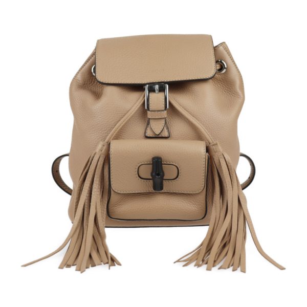 2306073007040 1 Gucci Bamboo Rucksack Daypack Beige Tassel Fringe