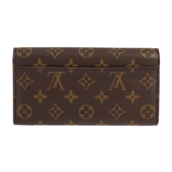 2306081001009 3 Louis Vuitton Portefeuille Sarah Long Wallet Brown