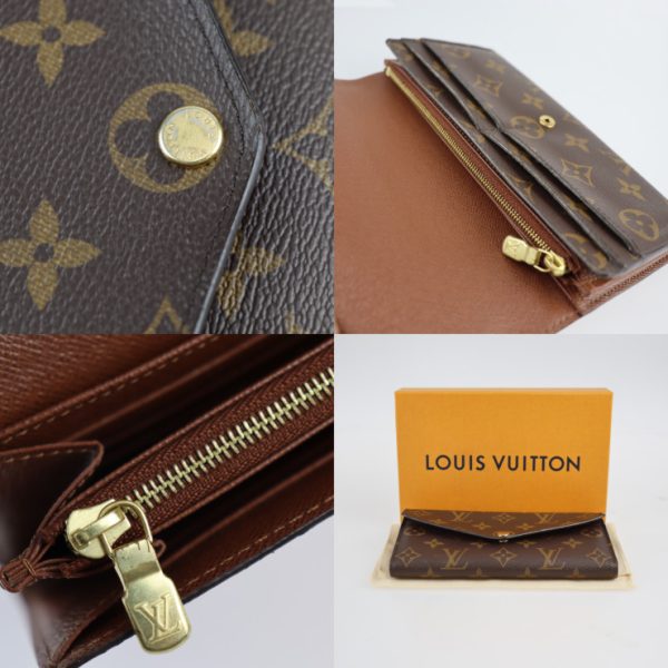 2306081001009 9 Louis Vuitton Portefeuille Sarah Long Wallet Brown