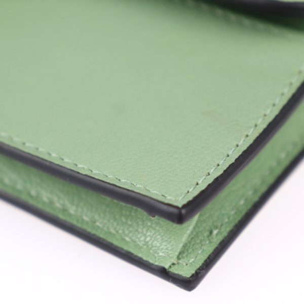 2306093002008 5 Dior Saddle Flap Leather Card Case Green