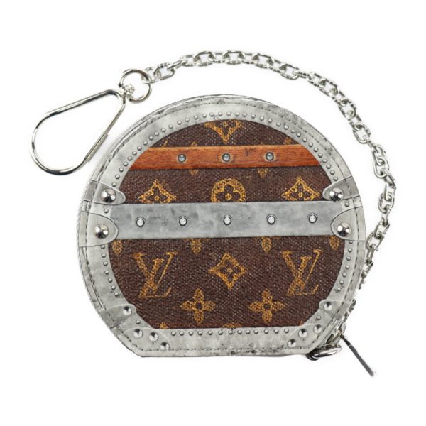 2306113007041 3 Louis Vuitton Boite Chapeau Coin Case Brown Silver