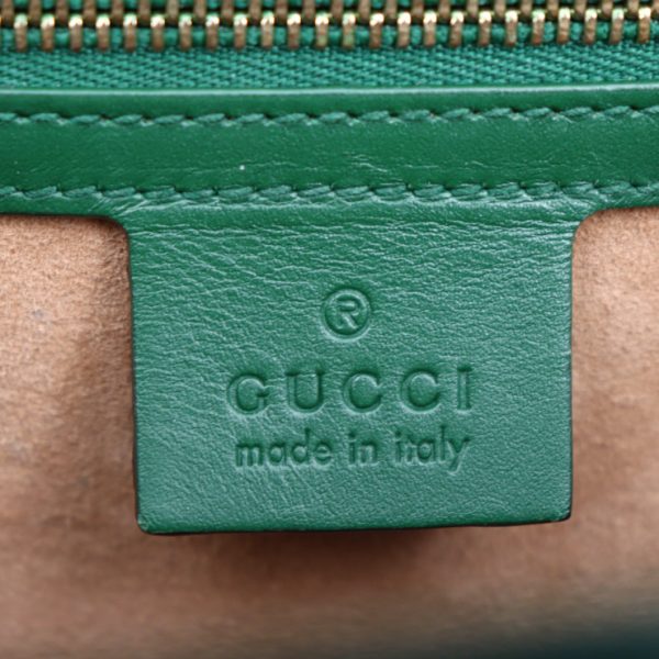 2306113007043 10 Gucci Sylvie Small Sherry Line Shoulder Bag Green