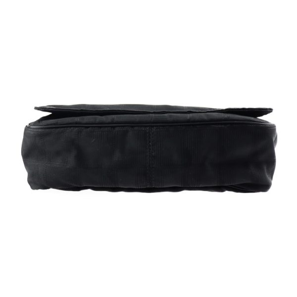 2307083007016 4 Chanel Travel Line Waist Bag Canvas Black