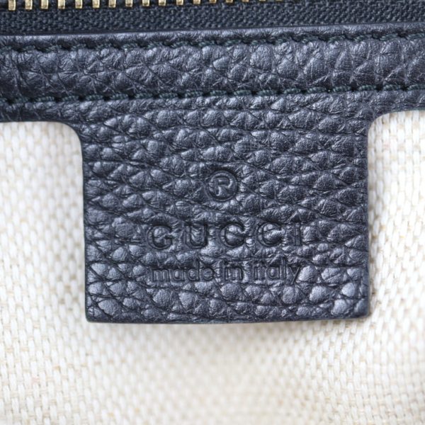 2307083007019 8 Gucci Soho Tote Bag Leather Interlocking G Black