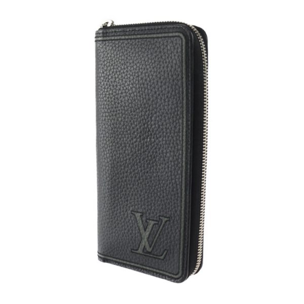 2307123007046 2 Louis Vuitton Zippy Vertical Long Wallet Black