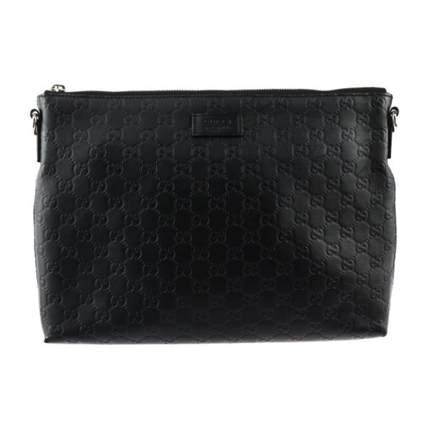 2307123007054 2 Gucci Guccisima Shoulder Bag Leather Black Pouch