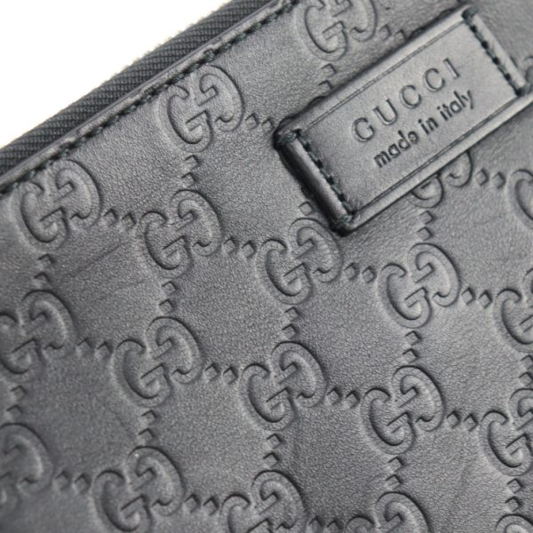 2307123007054 8 Gucci Guccisima Shoulder Bag Leather Black Pouch